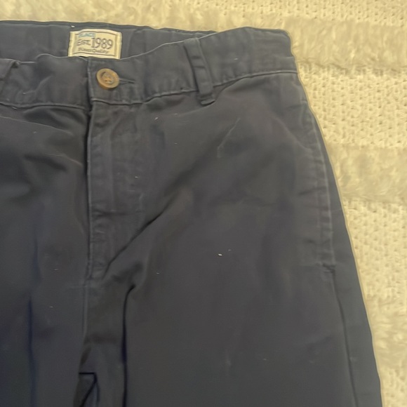 Place chino pants 100% cotton navy blue boys 12 slim - Picture 4 of 12